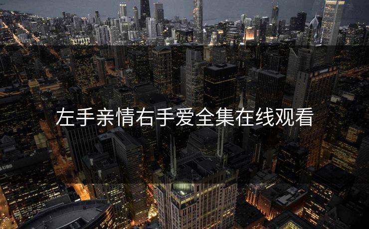 左手亲情右手爱全集在线观看 左手亲情右手爱全集在线观看