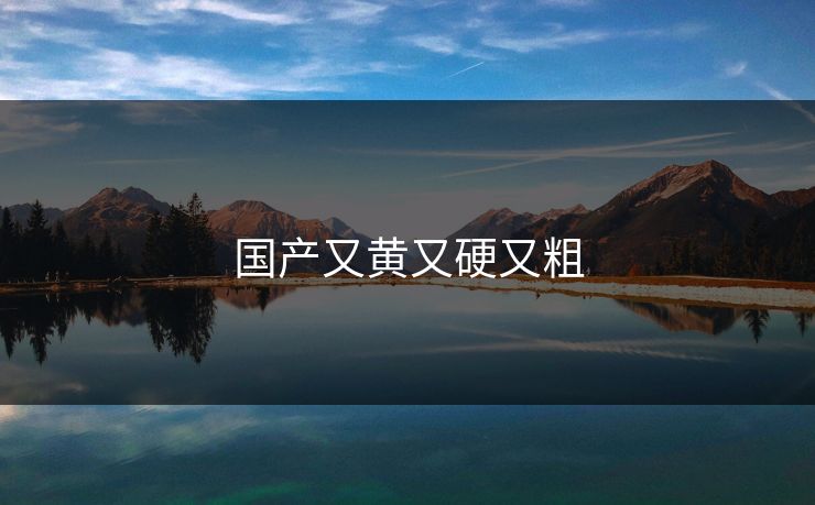 国产又黄又硬又粗